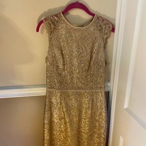 Katherine Kelly Gold Dress, Size 6